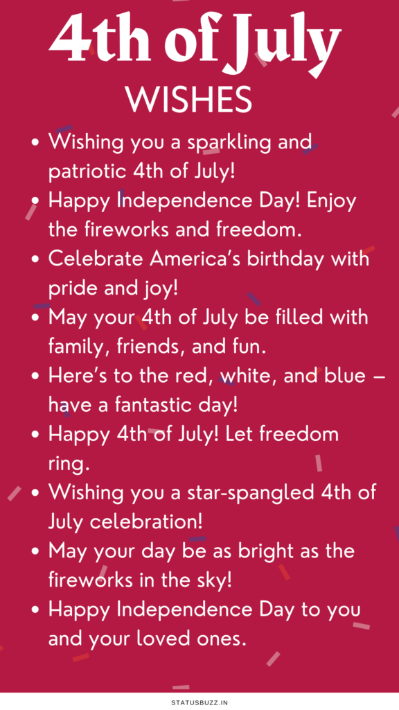 4th of july wishes