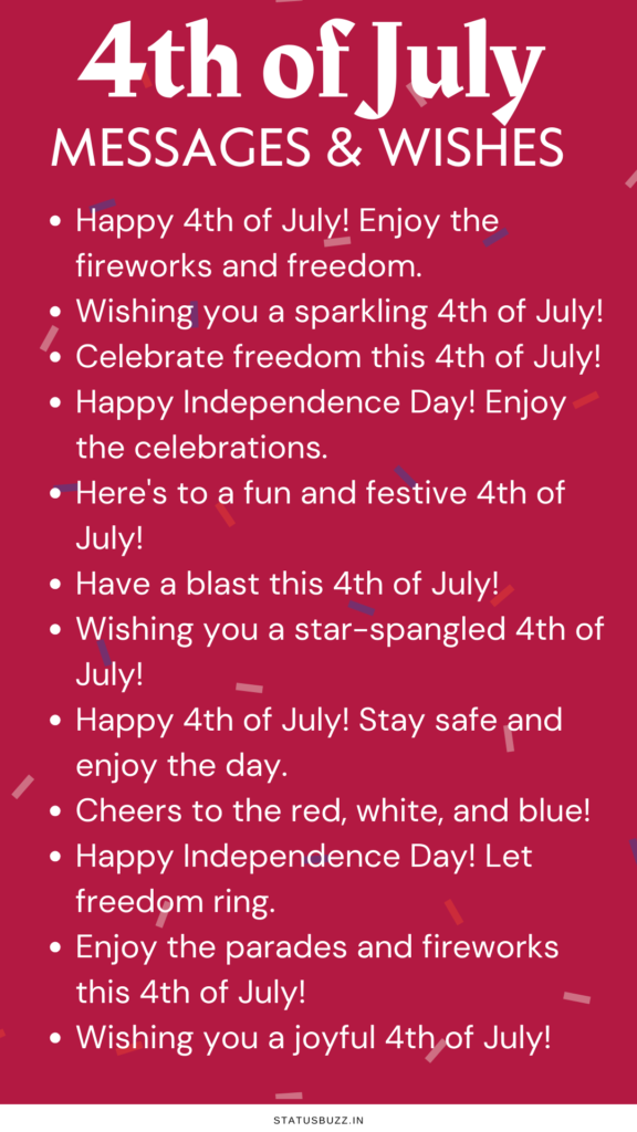 4th of july wishes