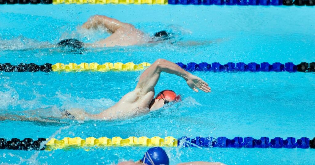 Swimming captions