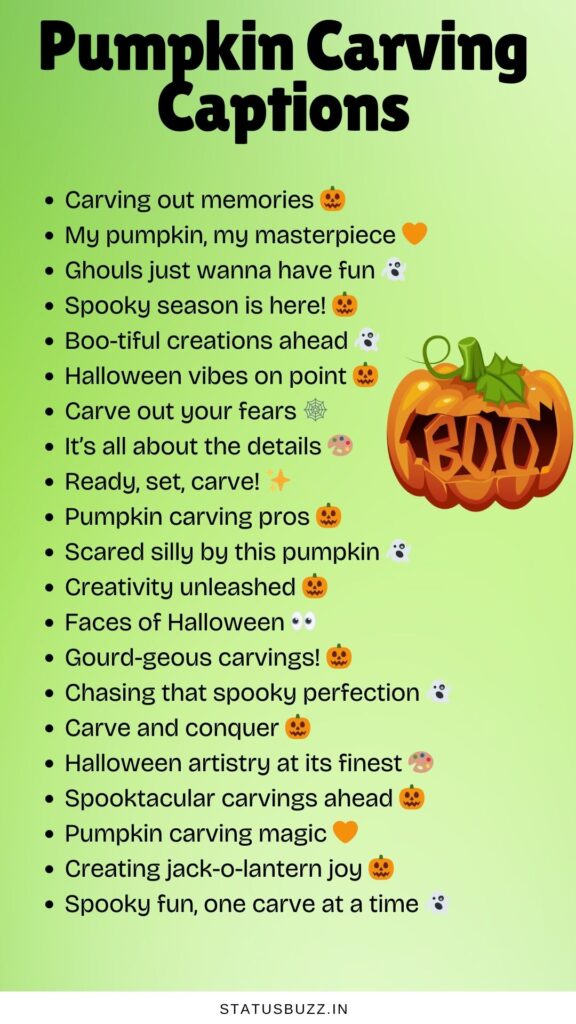 Pumpkin Carving Captions