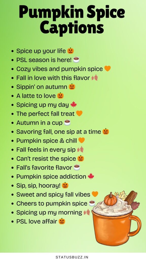 Pumpkin Spice Captions