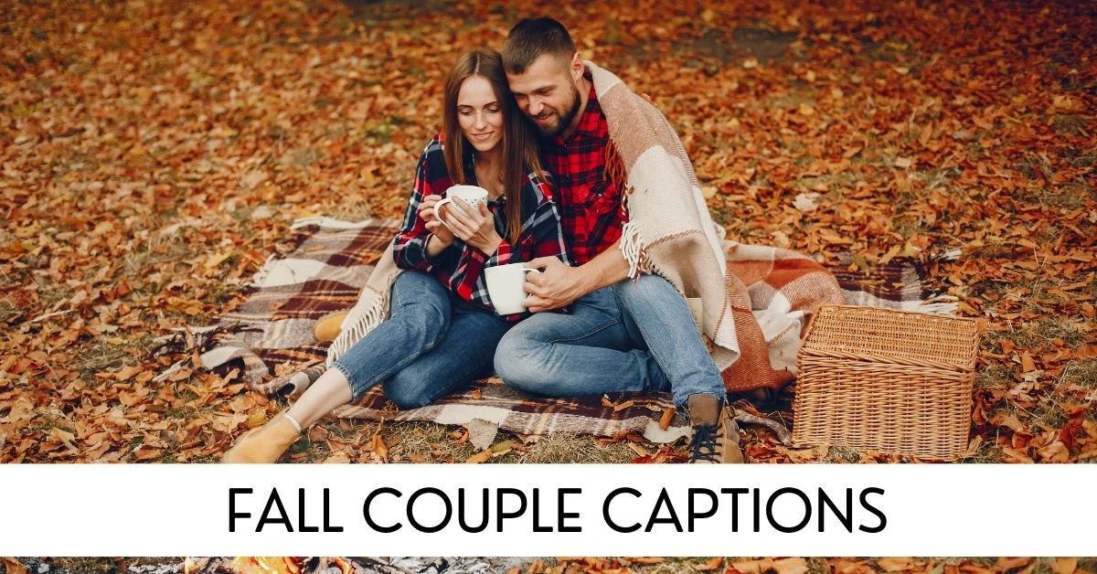 fall couple captions