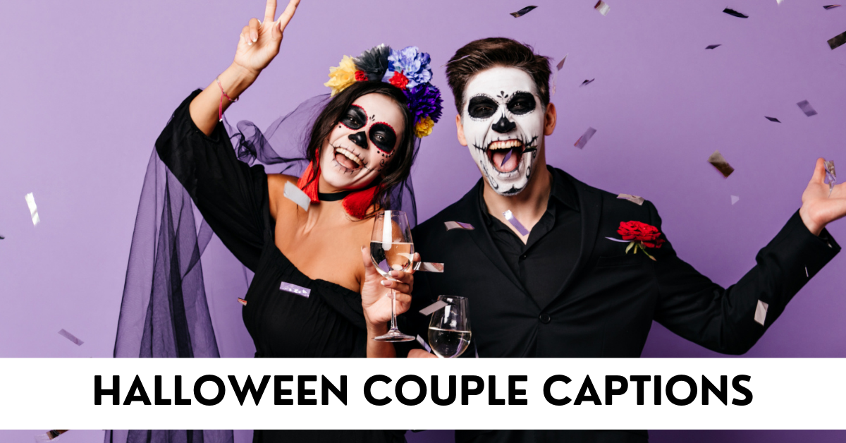 halloween couple captions