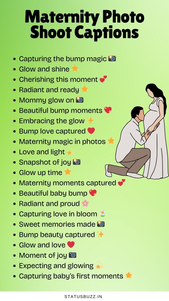 maternity photo shoot captions