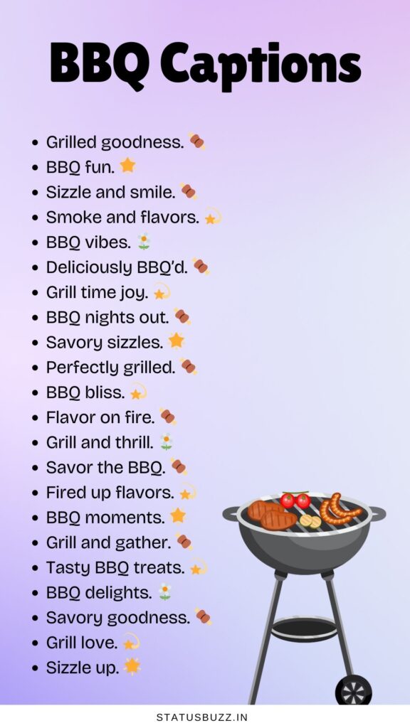 BBQ captions