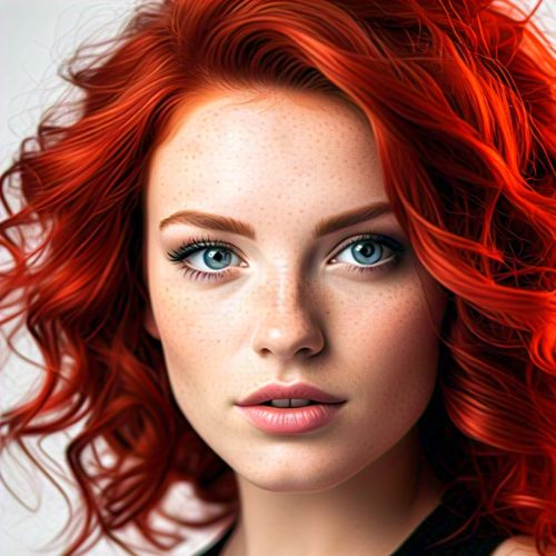 Crimson Red hair color