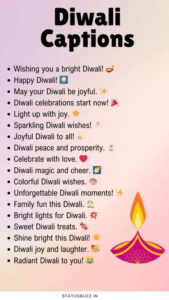 Diwali Captions