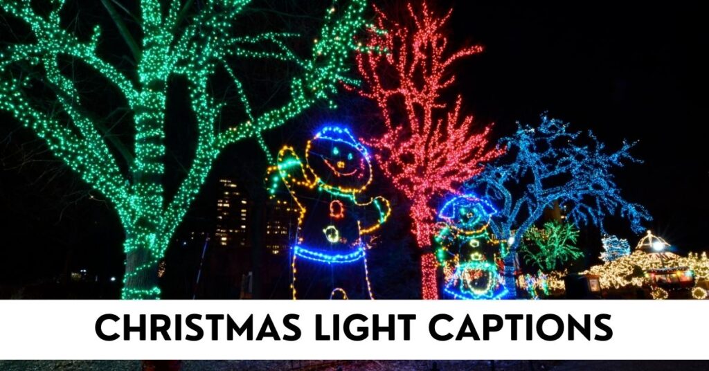 christmas light captions
