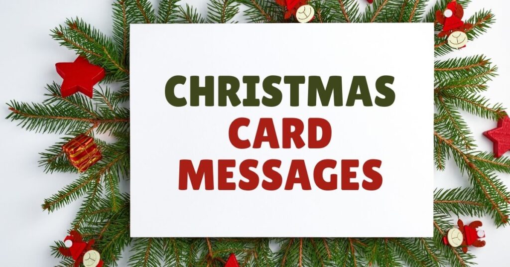 christmas card messages