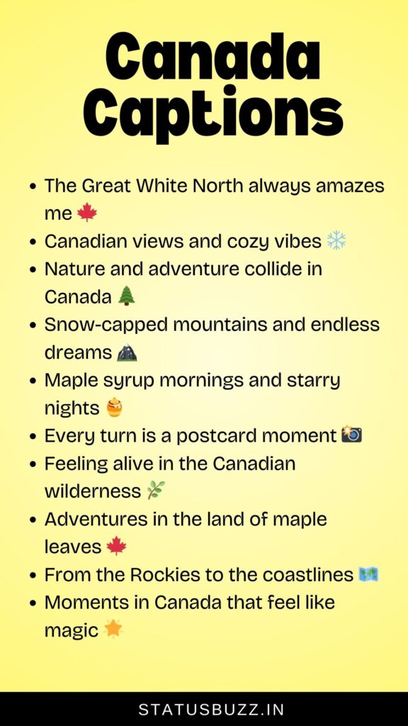 canada captions