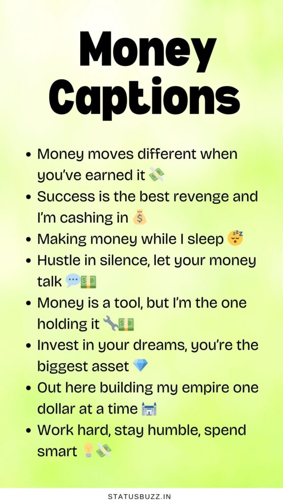 money captions