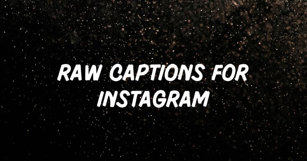 Raw Captions