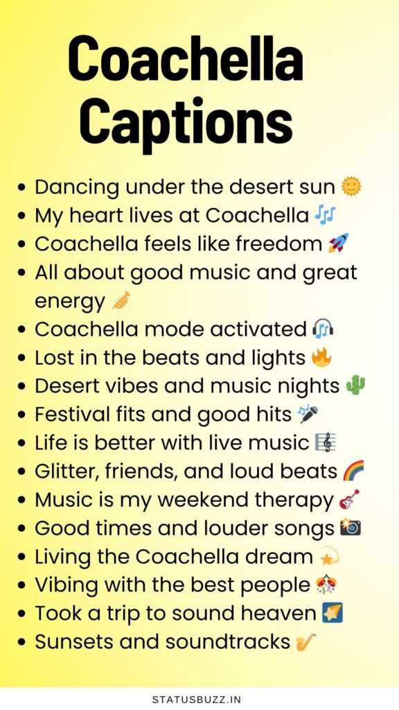 Coachella Captions