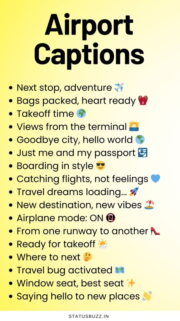 airport captions