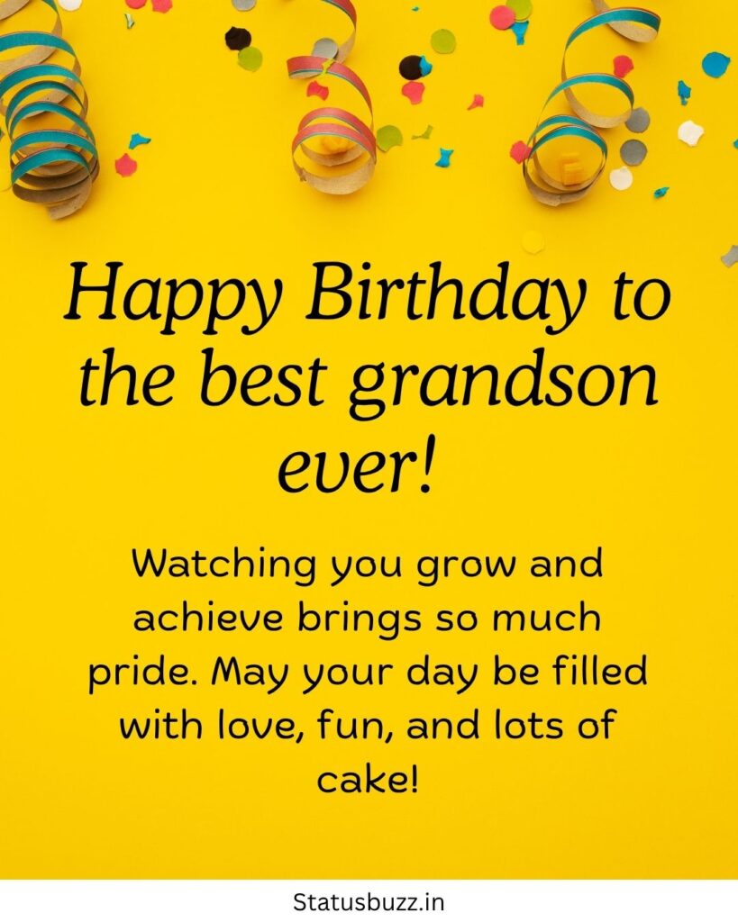 Birthday Wishes For Grandson