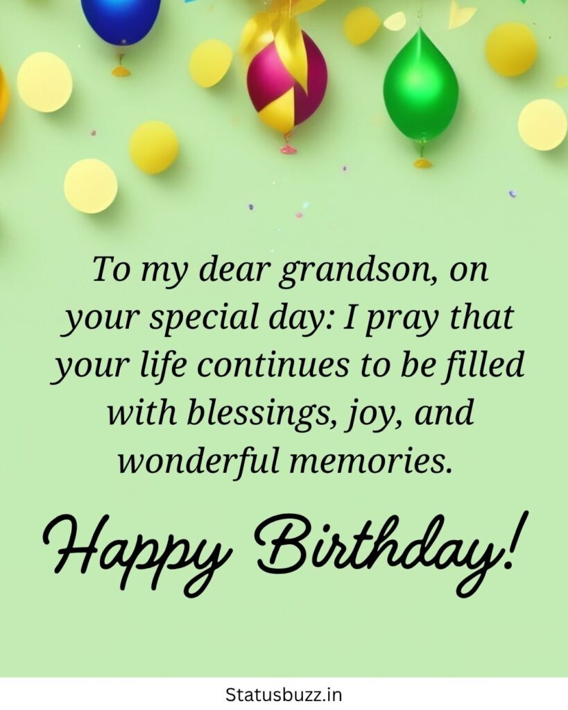 Birthday Wishes For Grandson