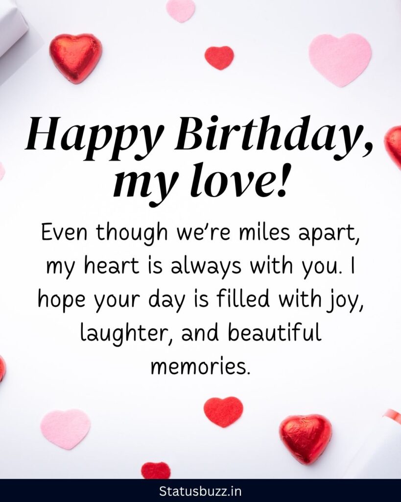 Long Distance Birthday Wishes