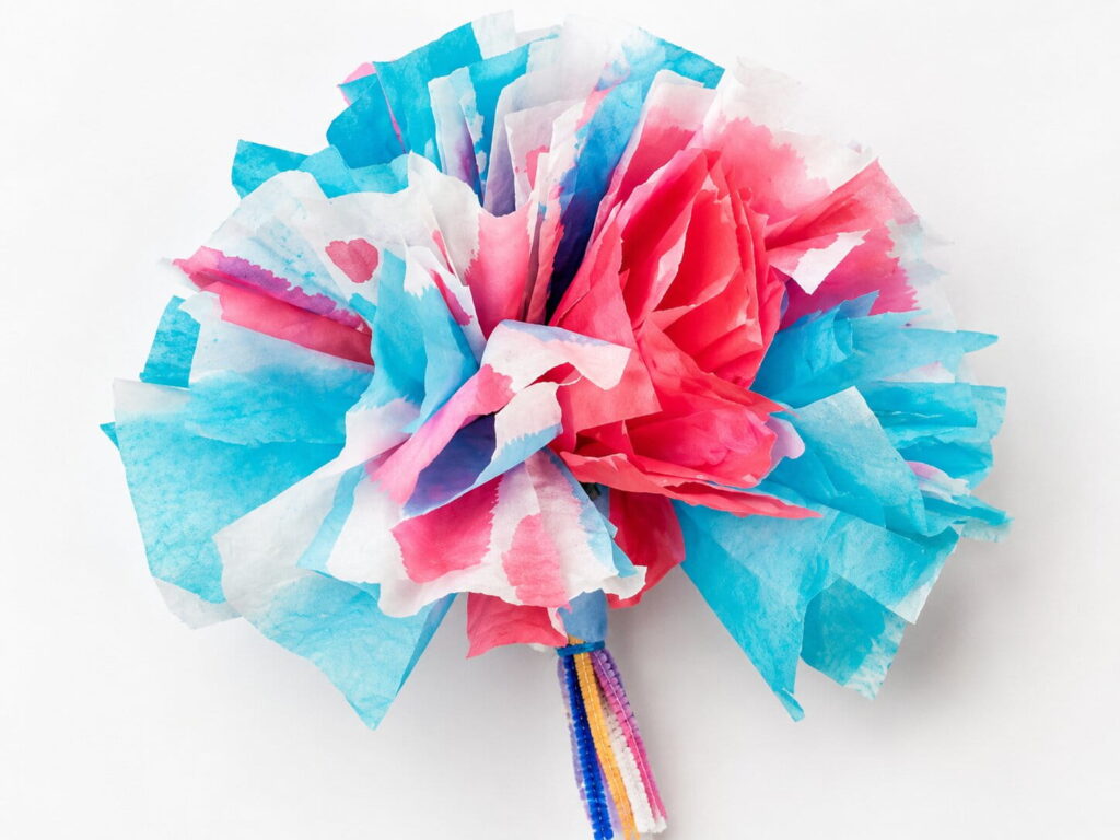 4th of July Coffee Filter Flowers