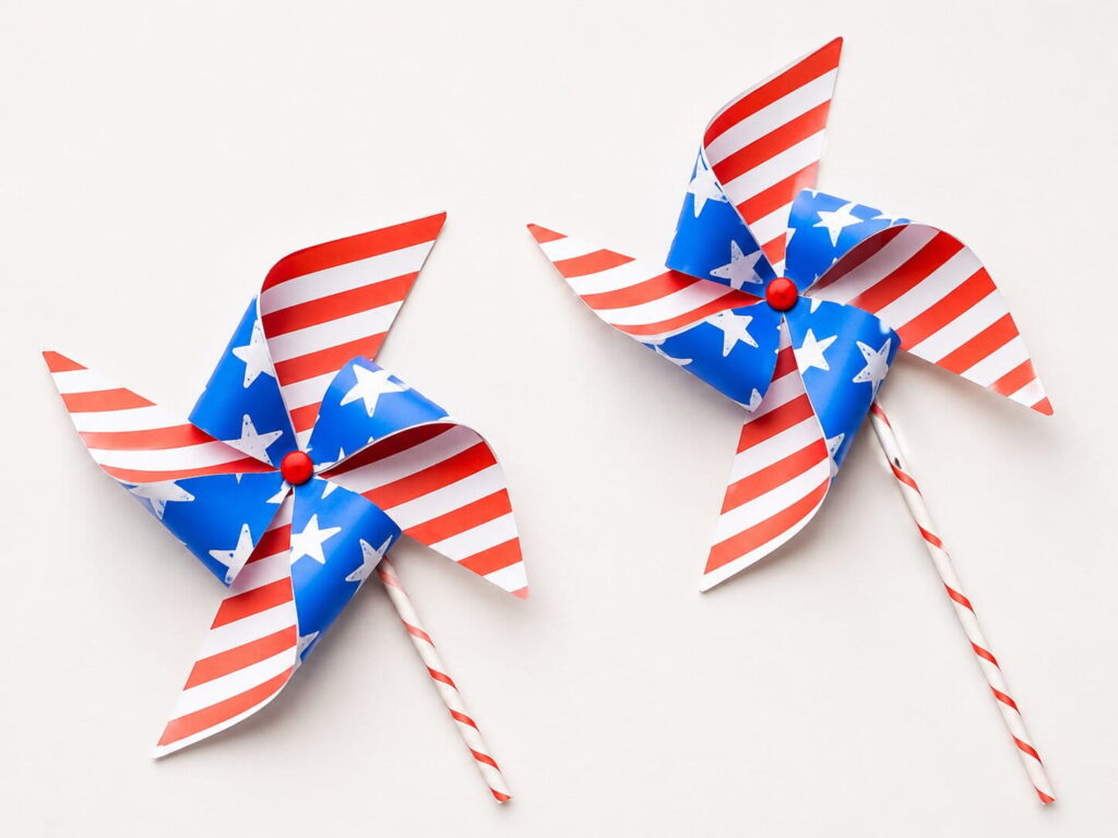 4th of July Pinwheel Craft