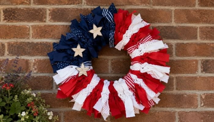 American Flag Wreath