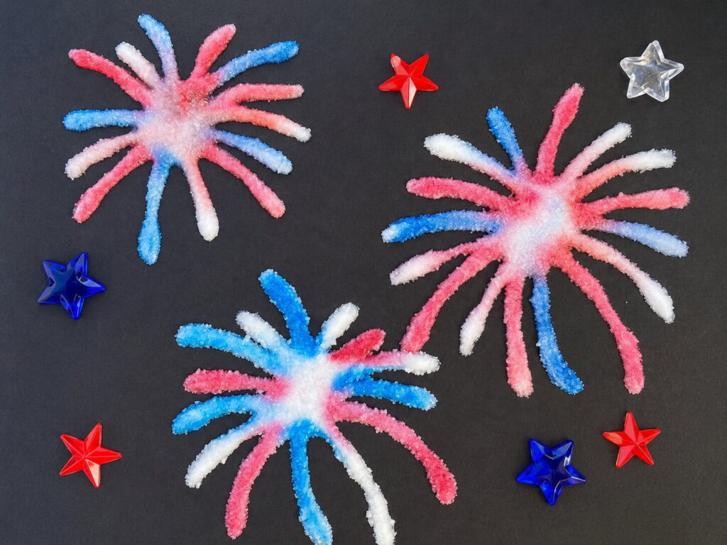 Fireworks Salt Painting