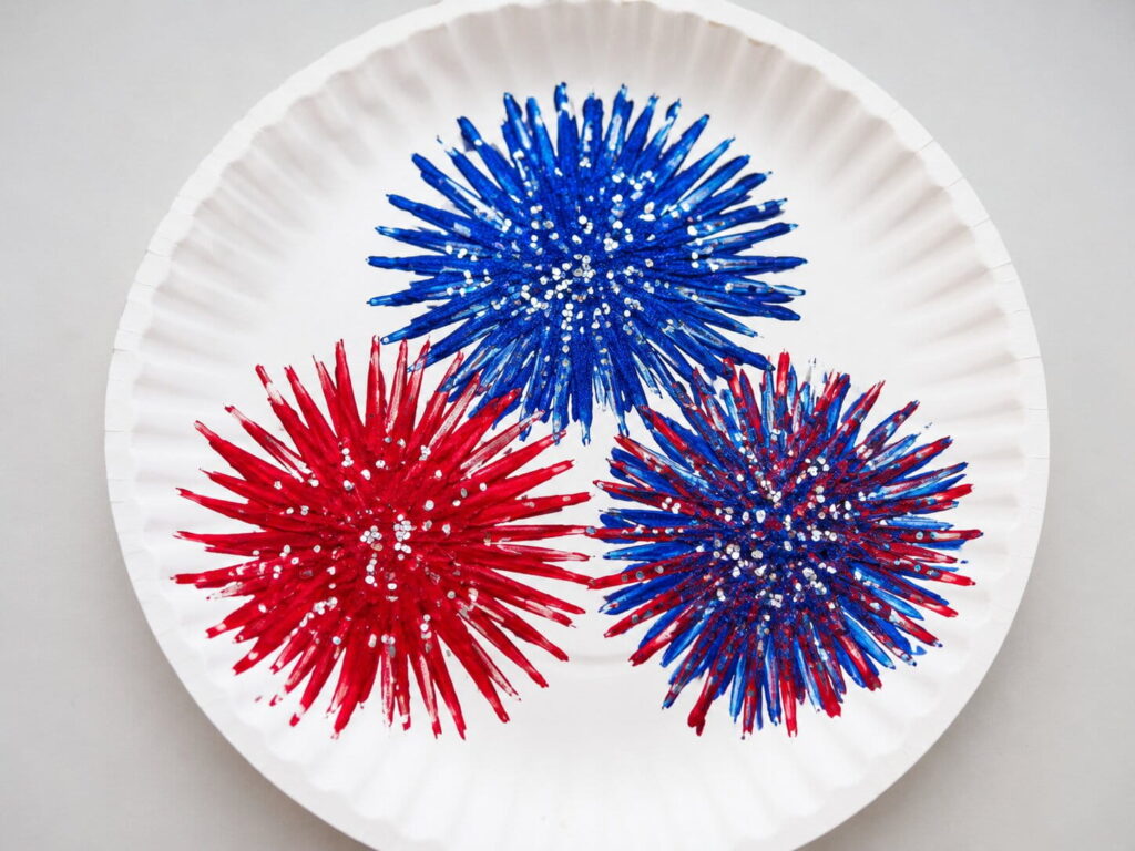 Fork-Painted Fireworks