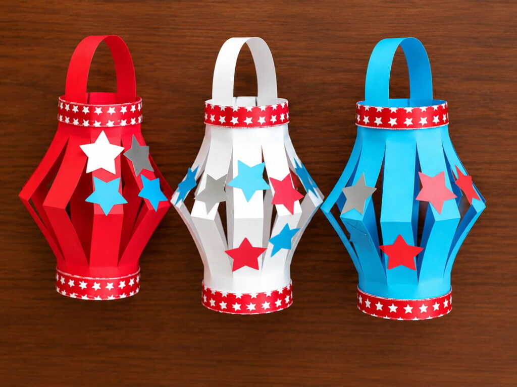 Paper Lantern Kid's Craft 4th of July Style