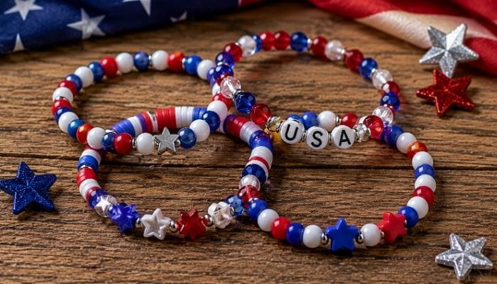 Patriotic Beaded Bracelets