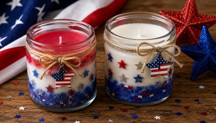 Patriotic Candle Making