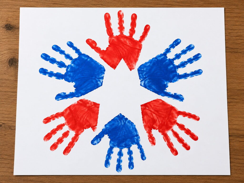 Patriotic Handprint Art