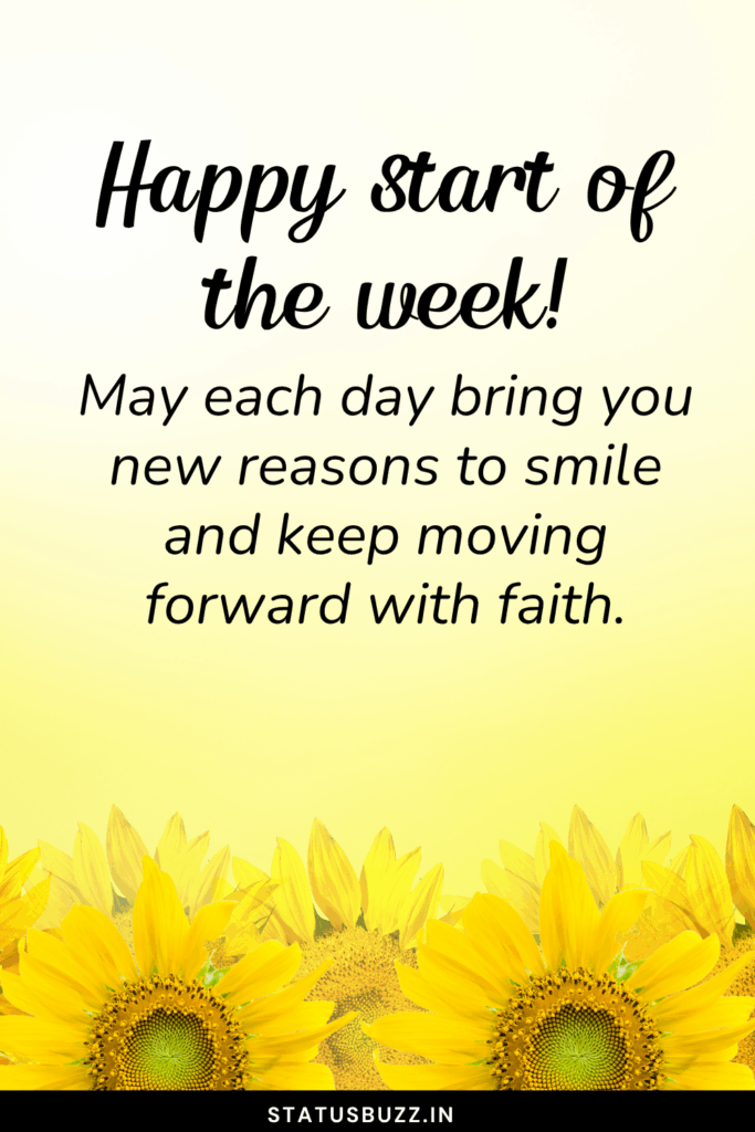 feliz inicio de semana
