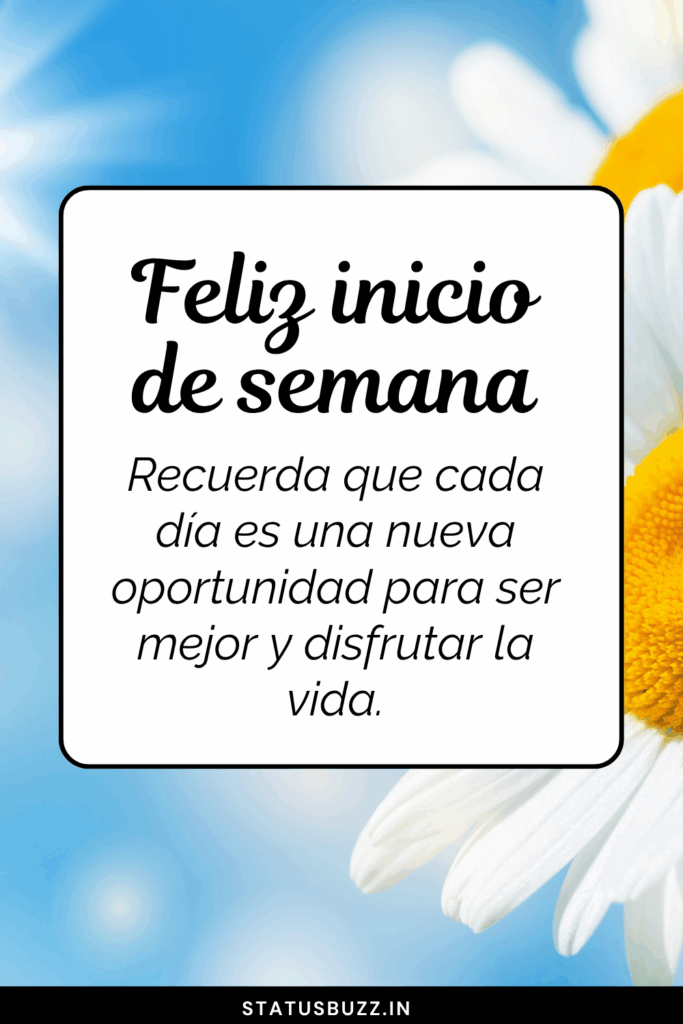 feliz inicio de semana