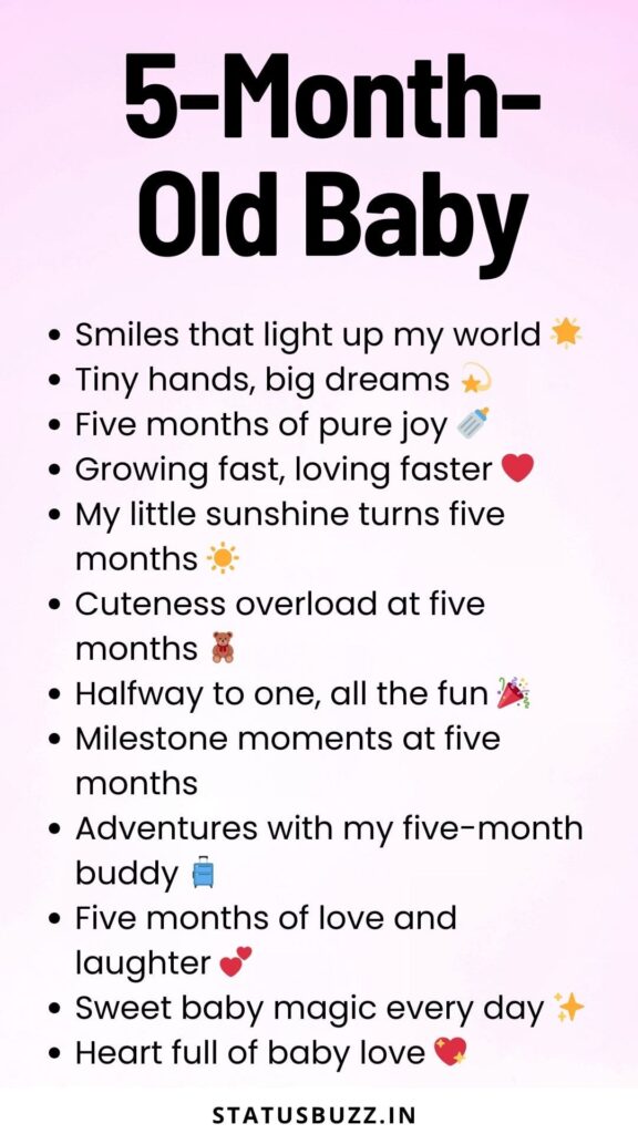5 month old baby captions (1)