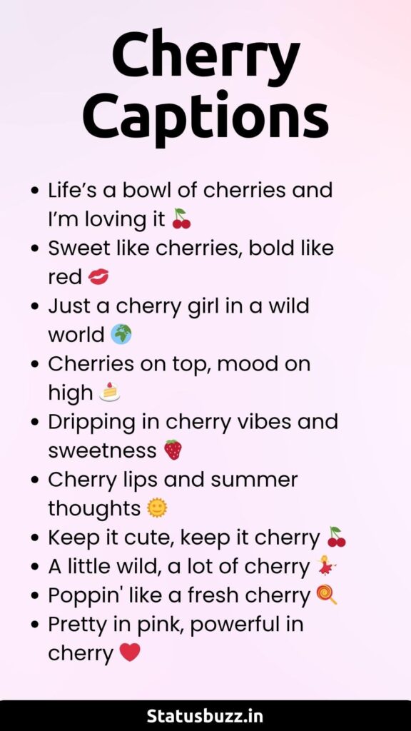 Cherry Captions
