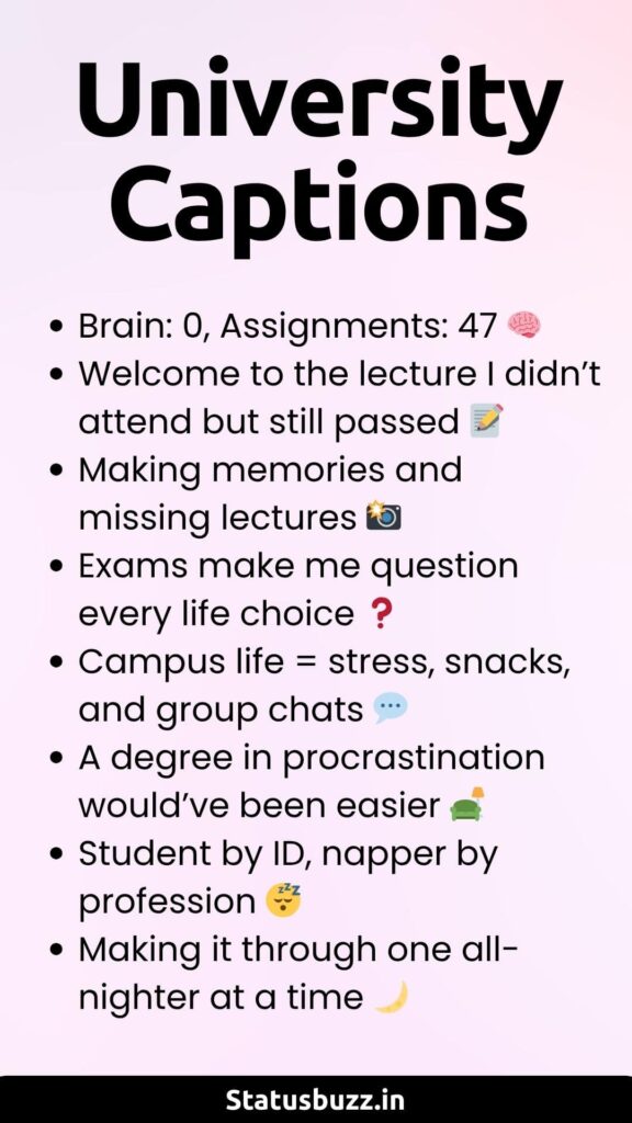 University Captions