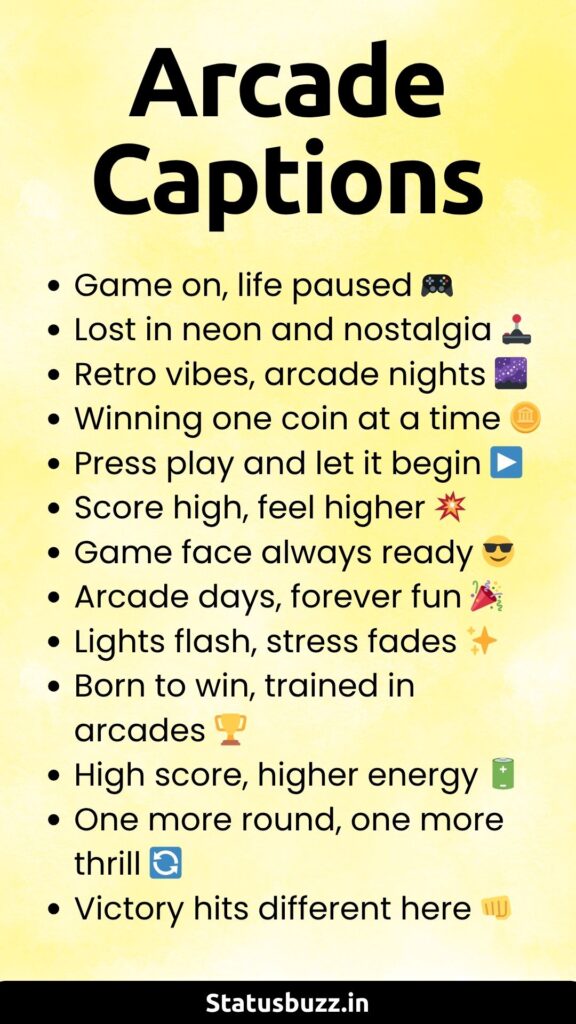 arcade captions