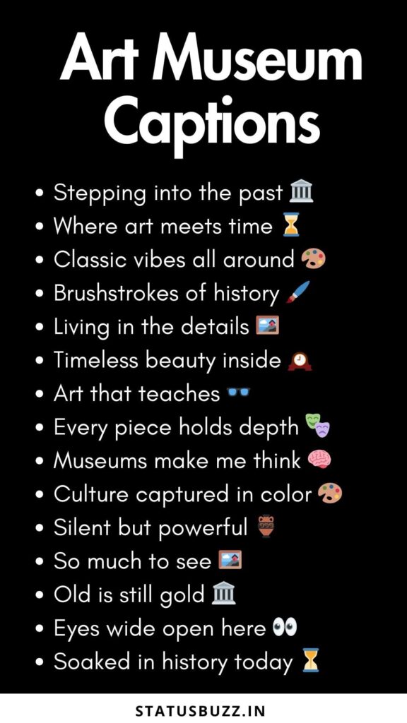 art museum captions