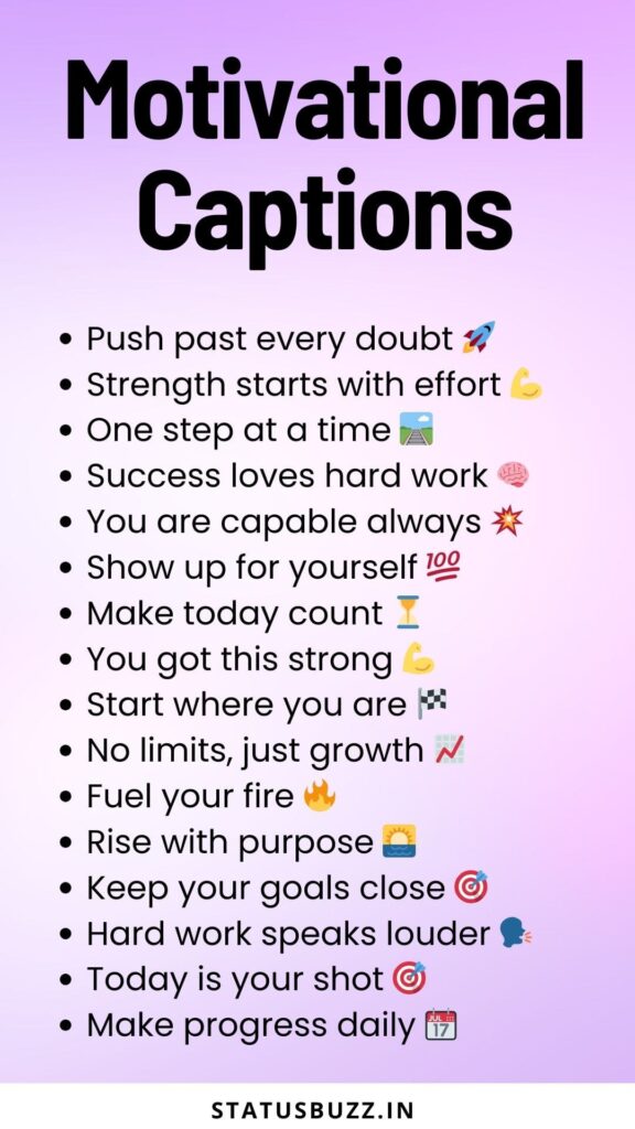 motivational captions