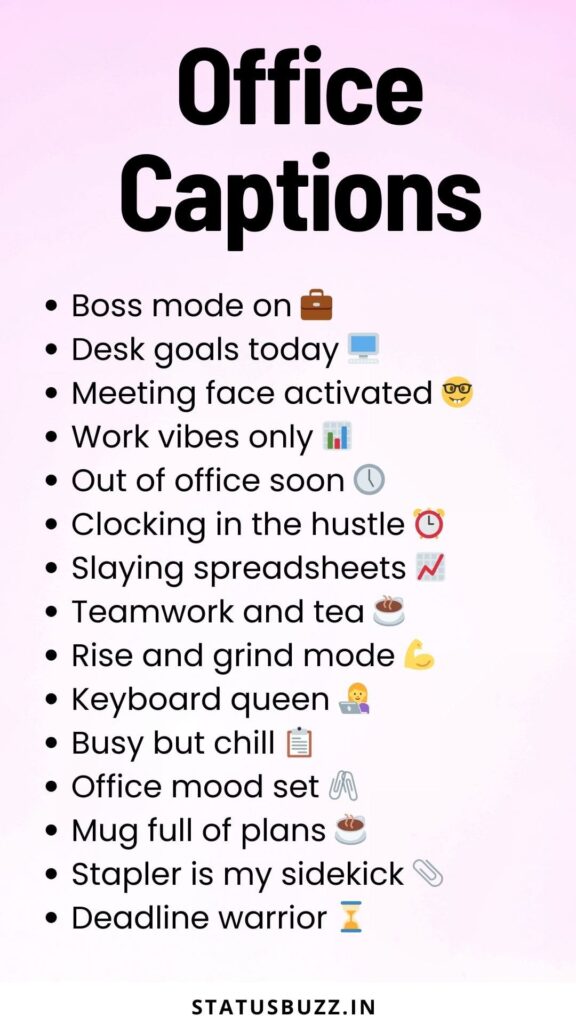 office captions 
