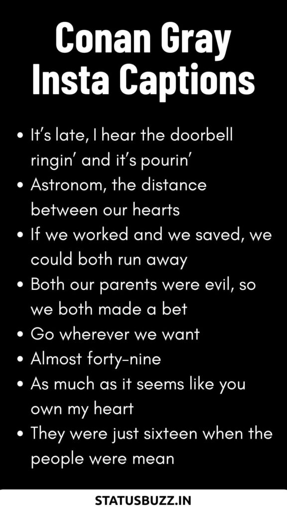 Conan Gray Lyrics Captions (2)
