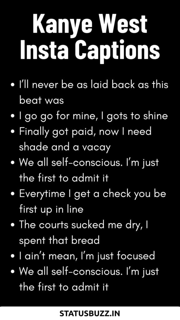 Kanye West Lyrics Captions