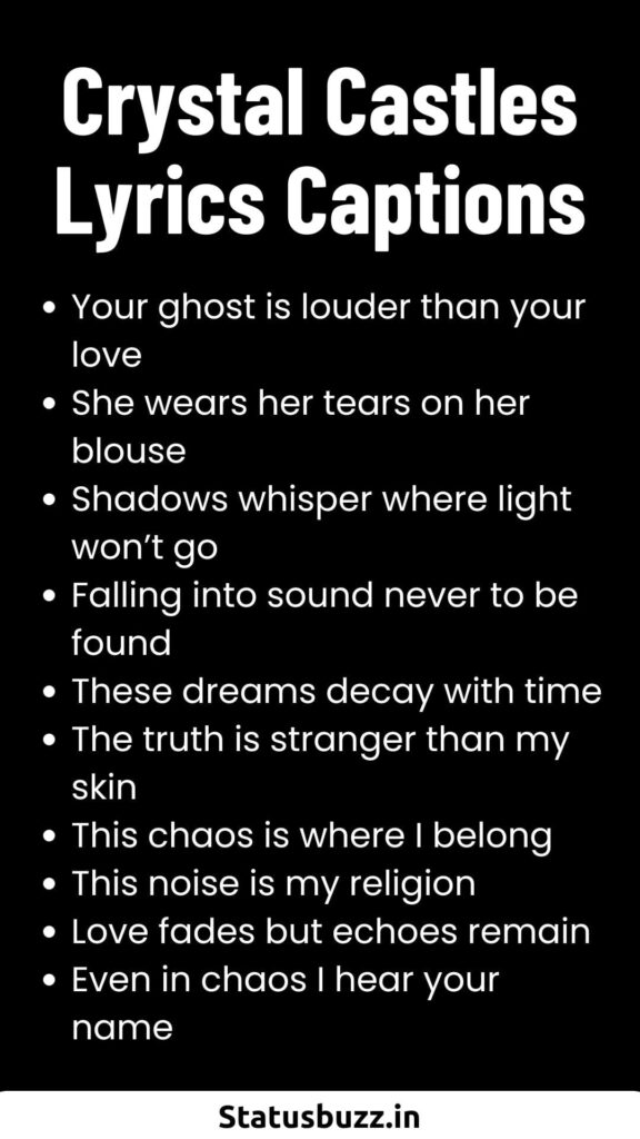 Crystal Castles Lyrics Captions