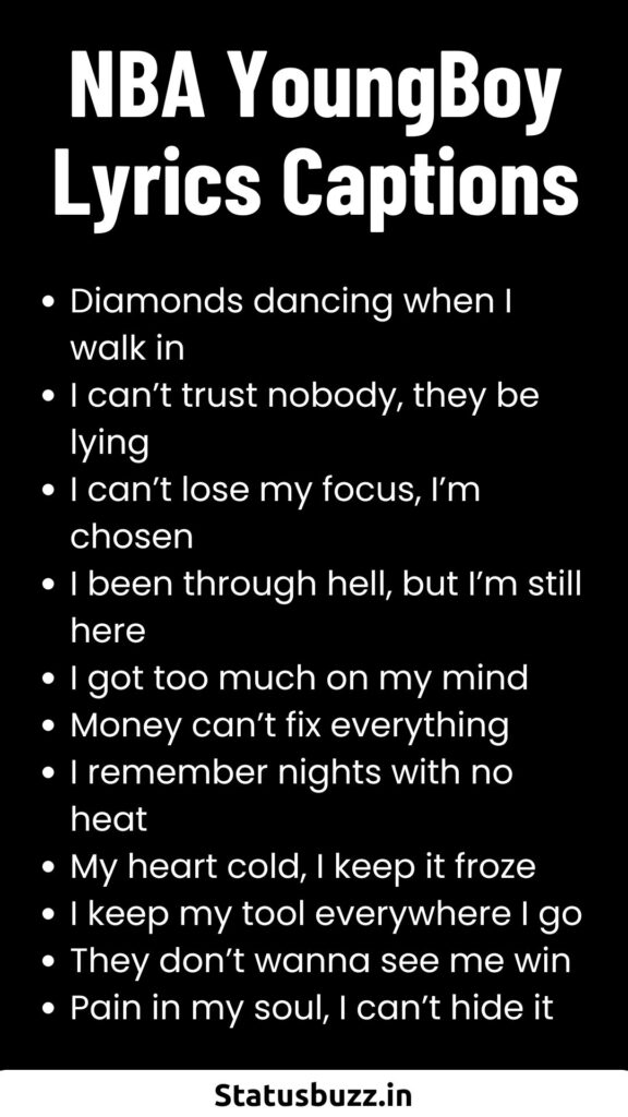 NBA YoungBoy Lyrics Captions