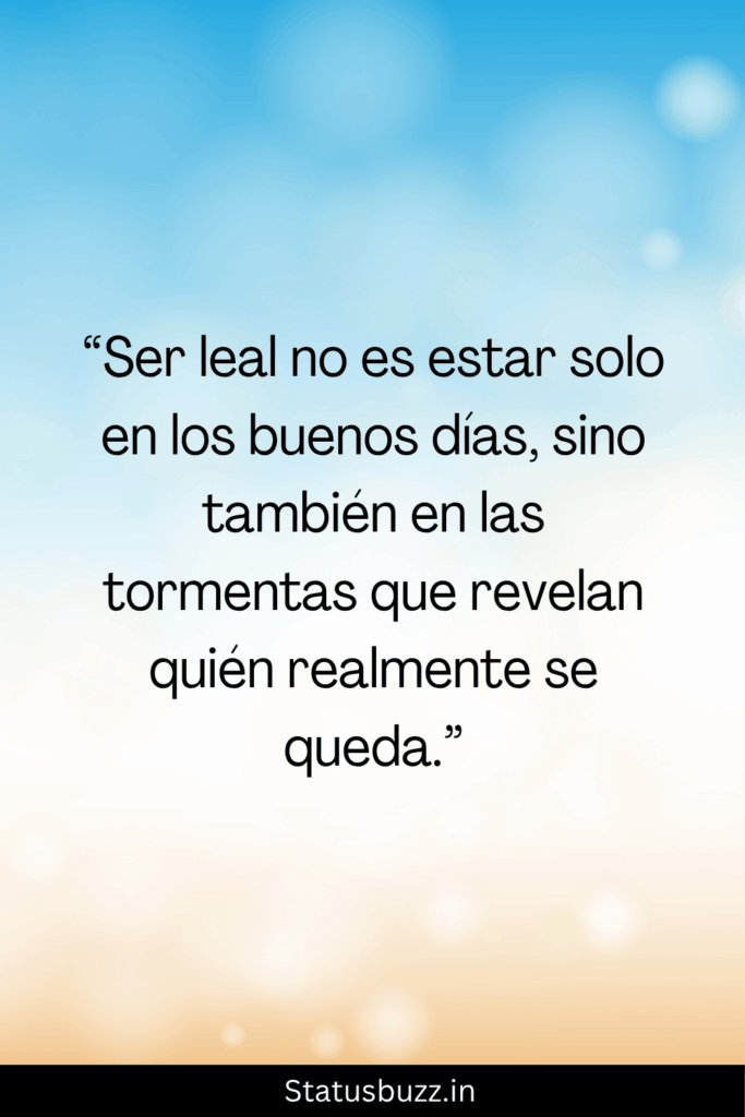 lealtad frases