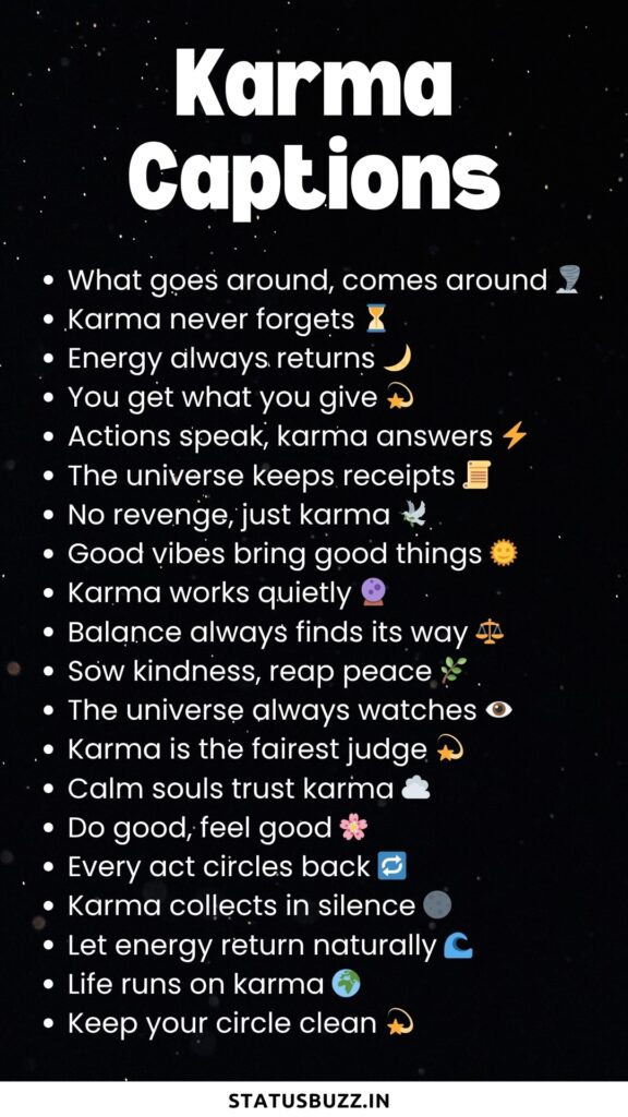 karma captions
