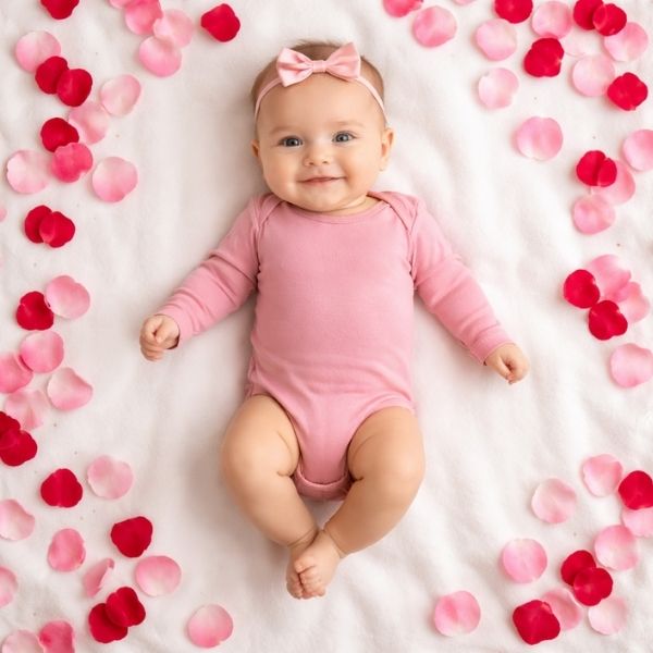 Rose Petal Flat Lay