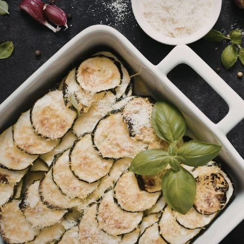 Baked Parmesan Zucchini Rounds