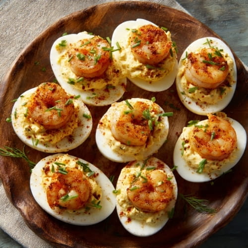 Cajun Shrimp Deviled Eggs