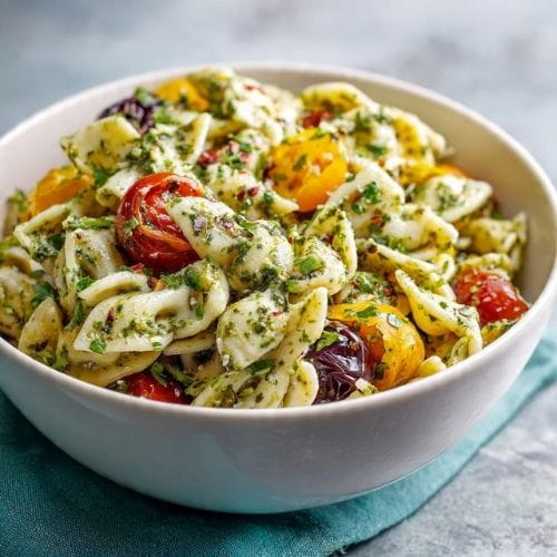 Creamy Pesto Pasta Salad