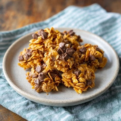 Easter Peanut Butter Cornflake Clusters